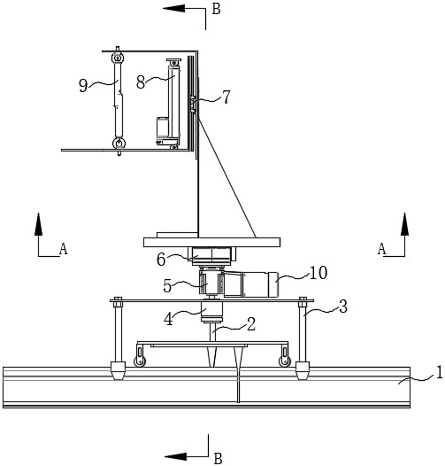 Detecting frame centering device for flaw detection of weld joints of rails and steel rails