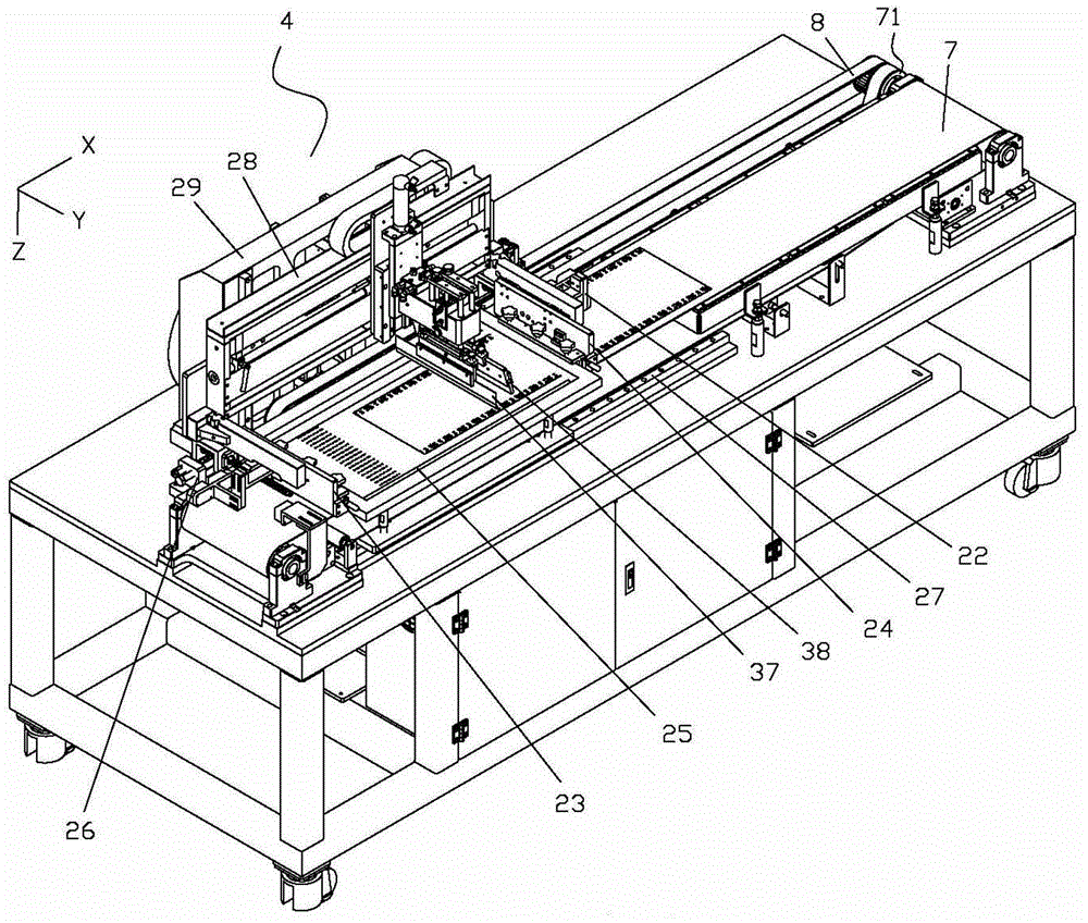 FPC (flexible printed circuit board) substrate continuous and uninterrupted screen printing ink operation line