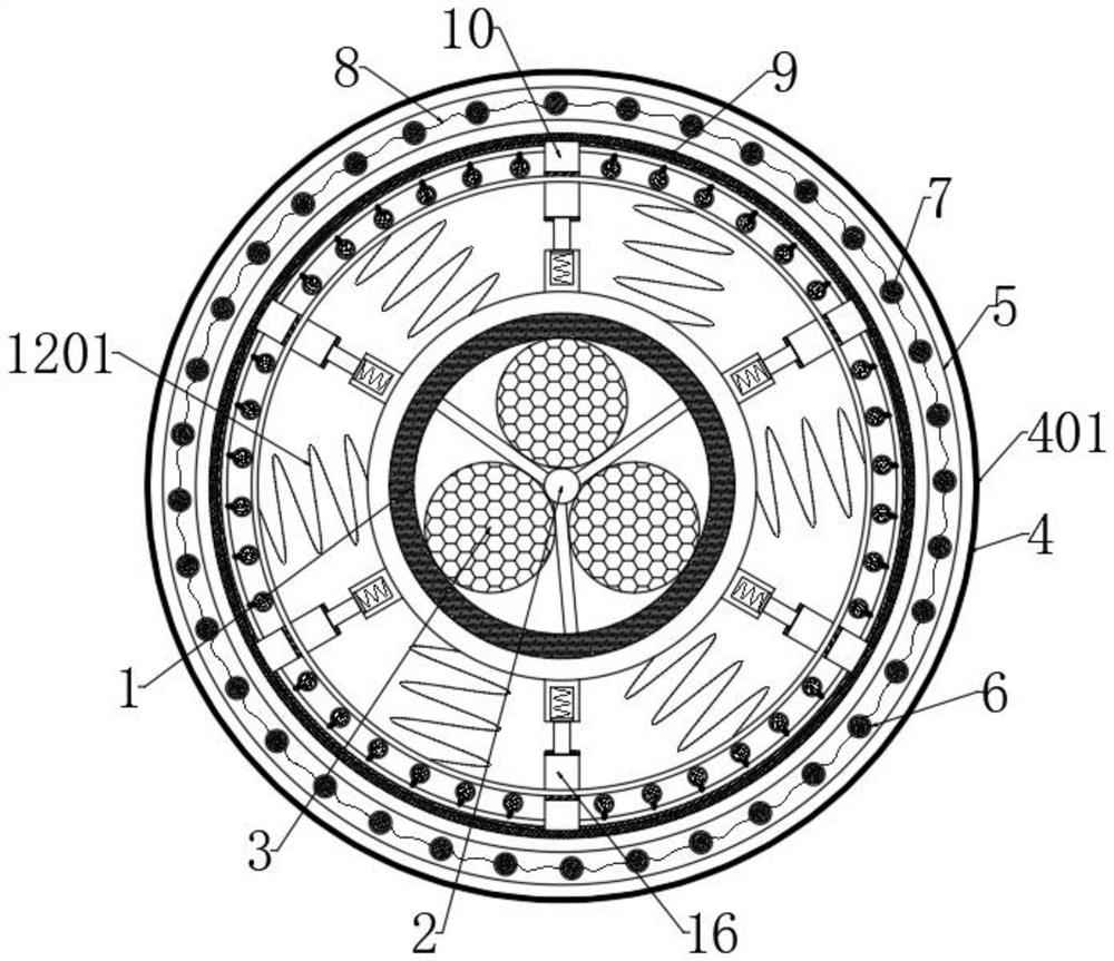 Light-reducing type power cable protection tube