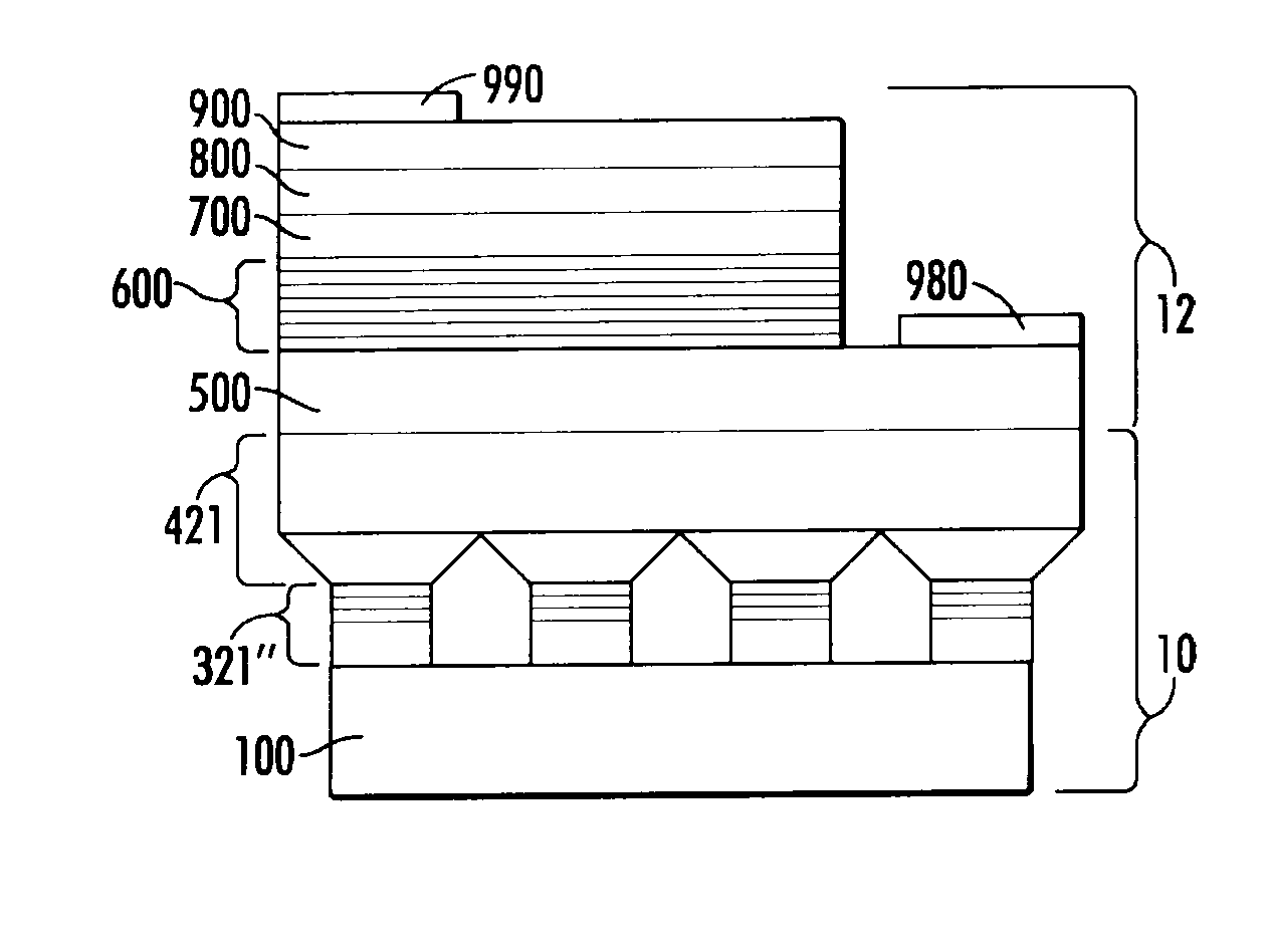 Non-polar ultraviolet light emitting device and method for fabricating same