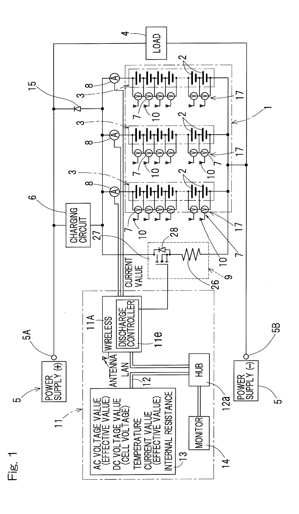 Secondary battery degradation determination device