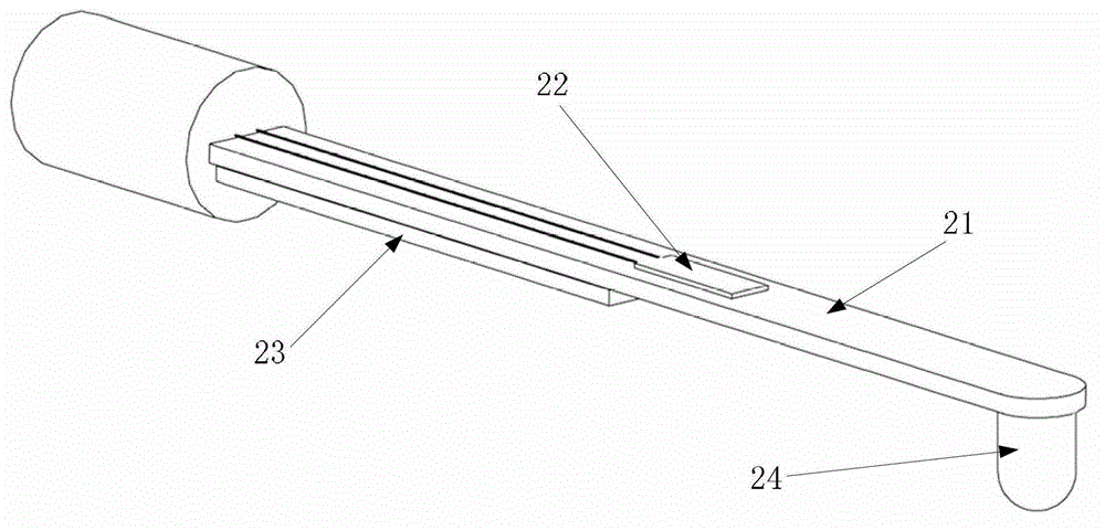 Piezoelectric cantilever beam contact vibration-based superficial tissue elastic imaging system