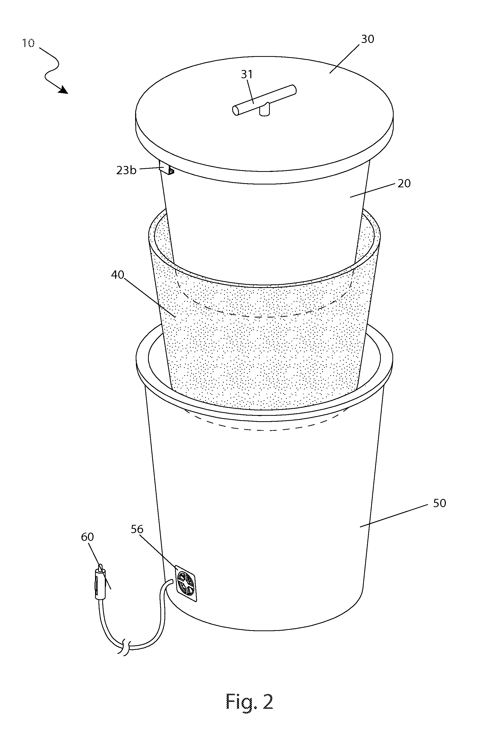 Aerated and water conditioned container for live bait