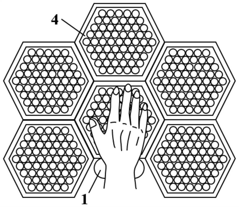 An ultrasonic array interaction method and system integrating visual and tactile perception