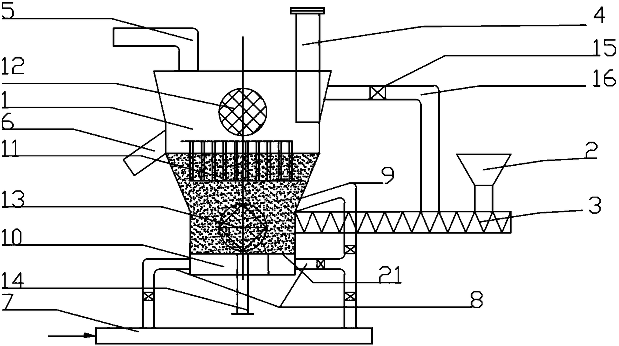 A kind of viscous solid waste treatment device and its treatment method and application