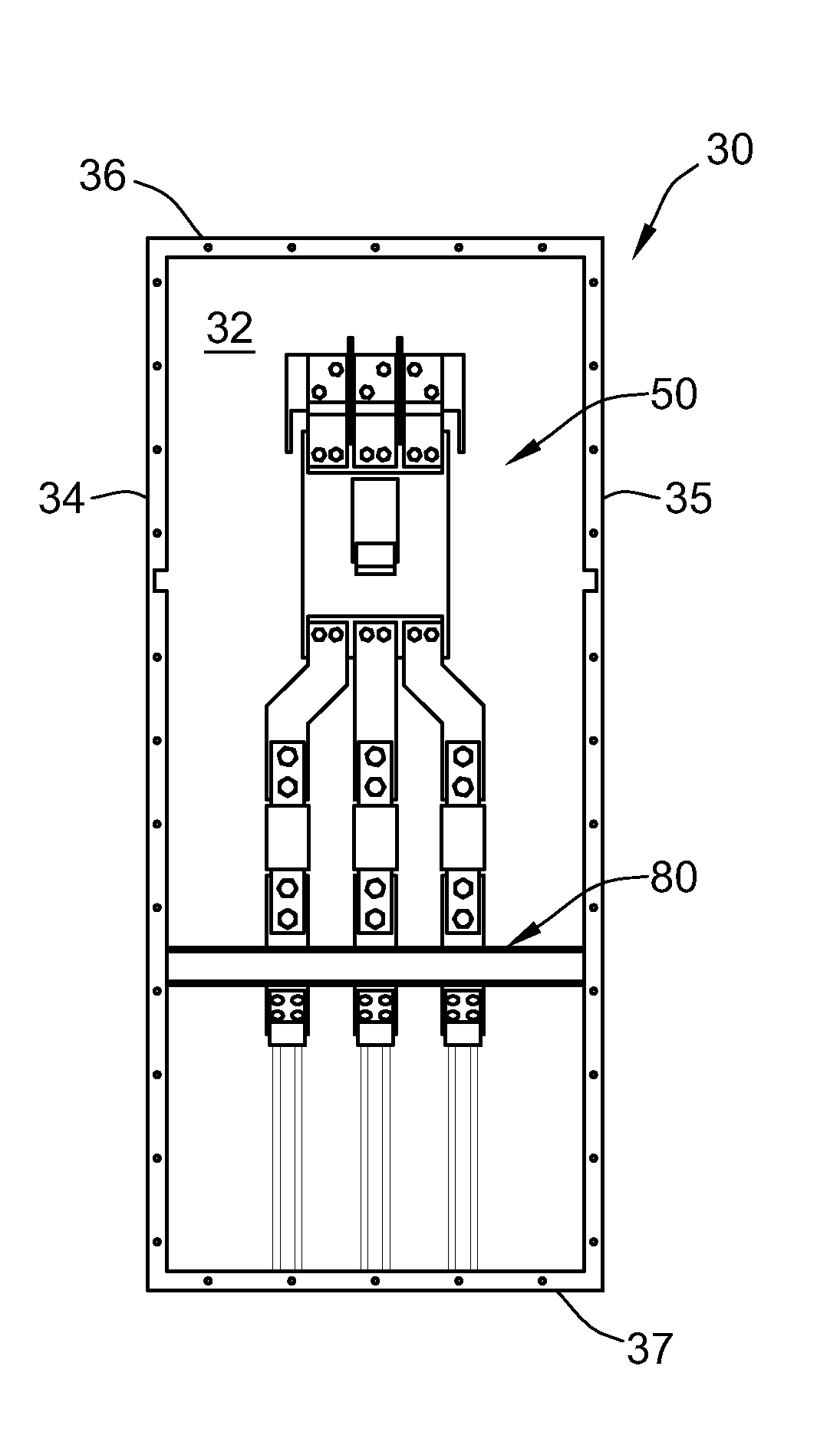 Heat dissipation means for increasing power density in enclosed equipment