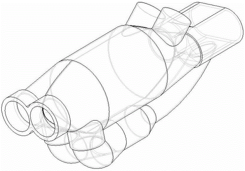 Partition type reverse jet regenerative diesel engine exhaust particulate filter device