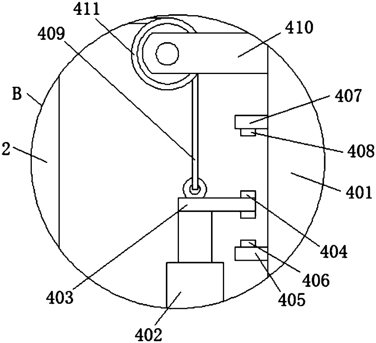 Moxa repeated sieving and pestling device for asshion manufacturing