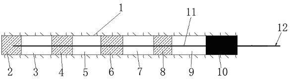 Energy-saving and environment-friendly digital detonator hydraulic blasting charge structure for tunnels