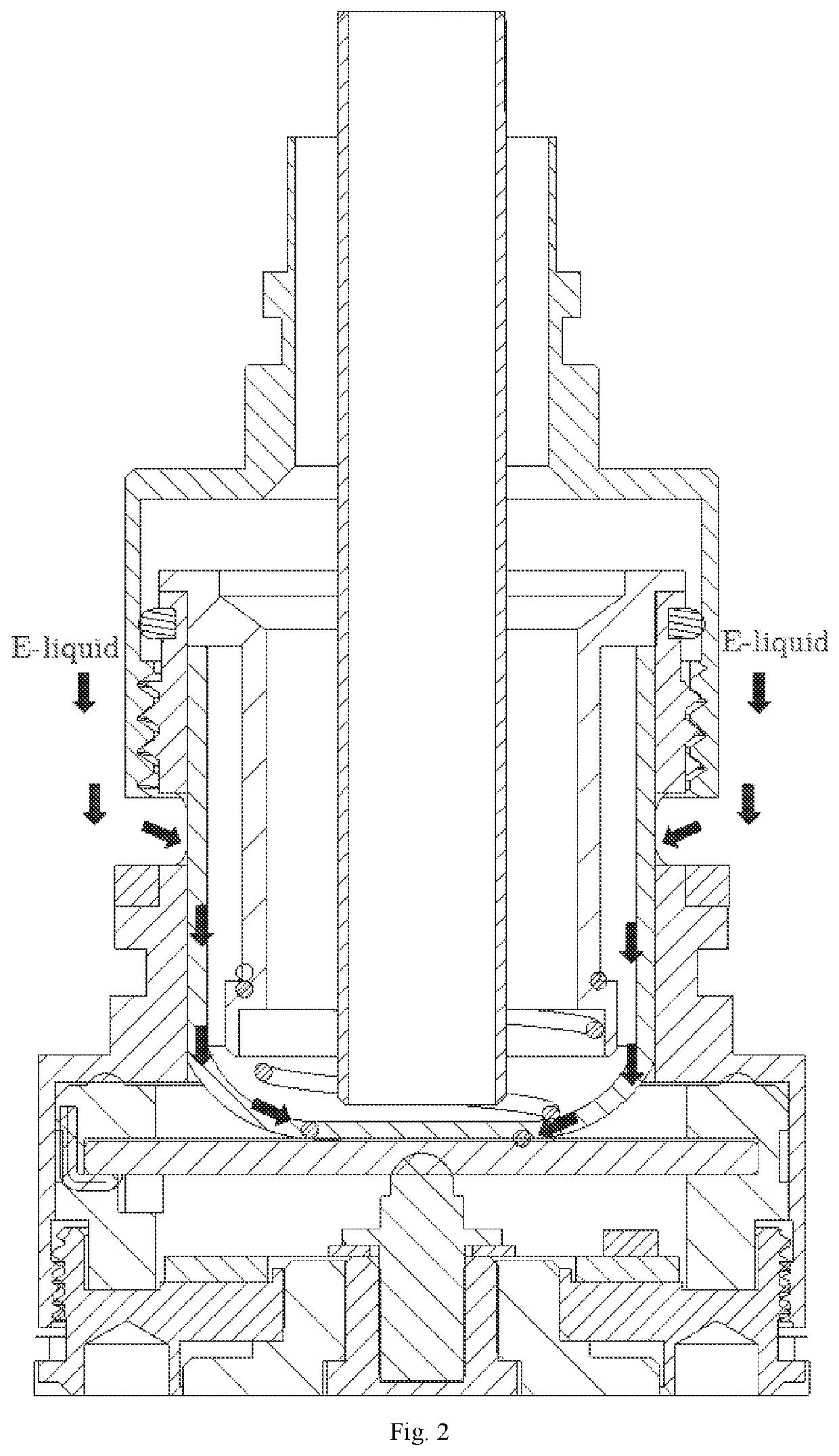 Electronic cigarette atomization core and atomizer