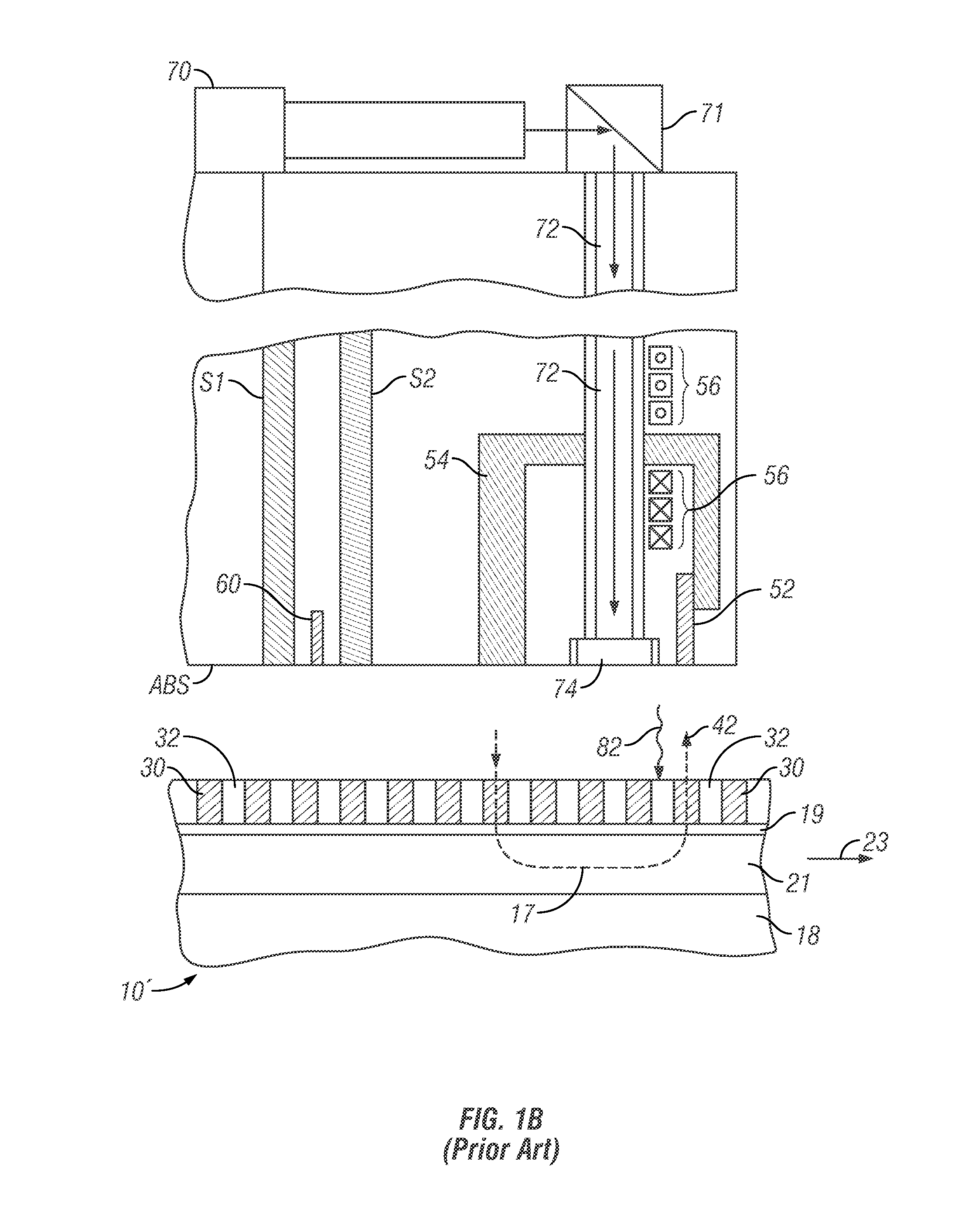 Patterned perpendicular magnetic recording disk drive and medium with patterned exchange bridge layer below the data islands