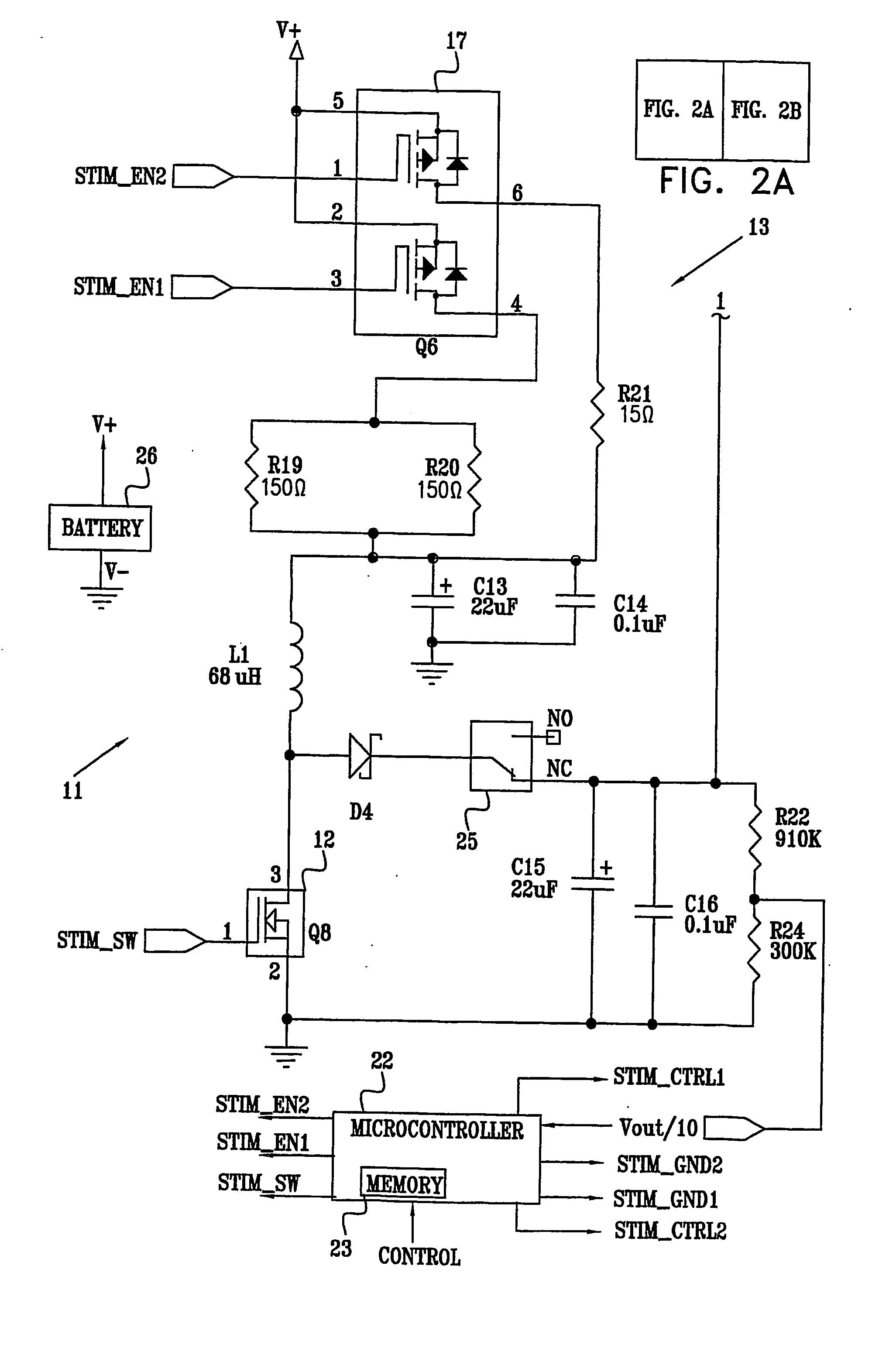 Efficient dynamic stimulation in an implanted device