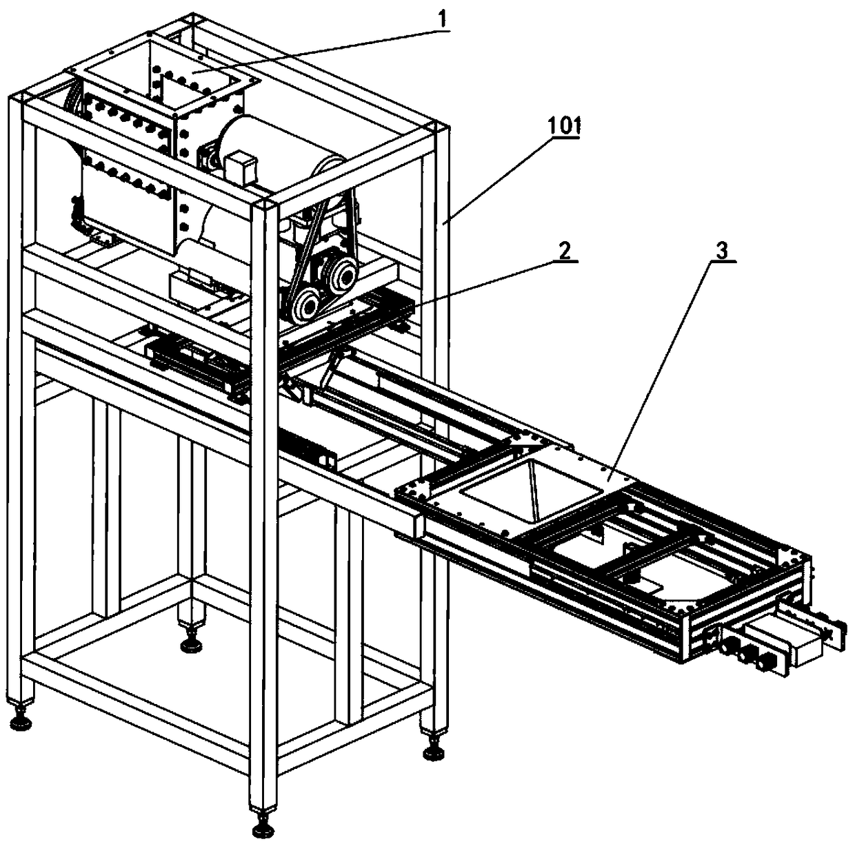 Refractory material full-automatic production line