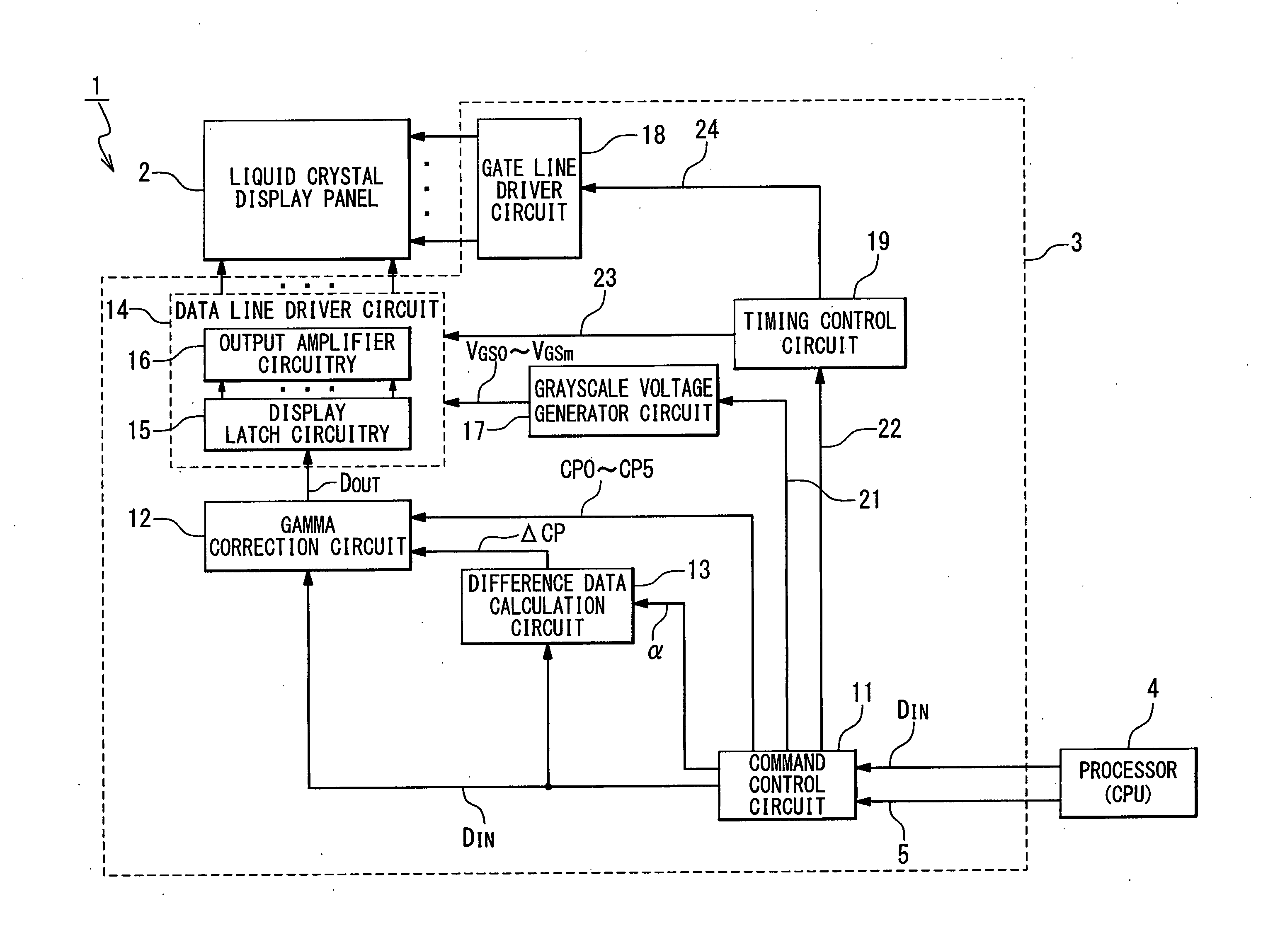 Apparatus for simultaneously performing gamma correction and contrast enhancement in display device