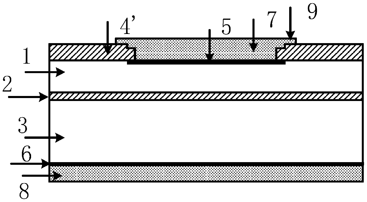 Bonded silicon pin radiation-responsive detector based on tunnel oxide layer and its preparation method