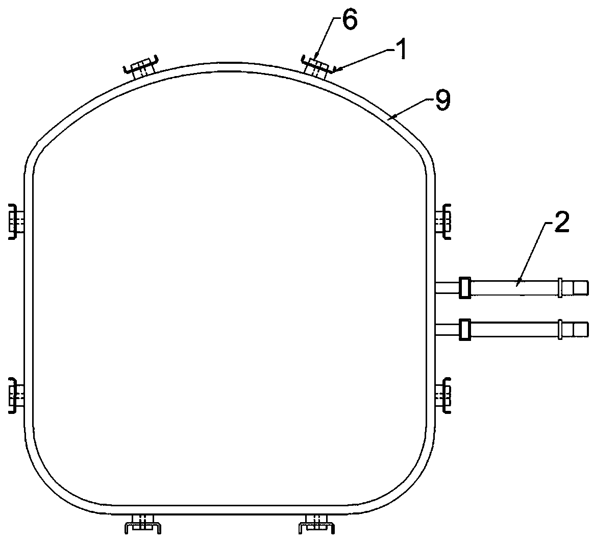 Coffin-shaped structure induction coil