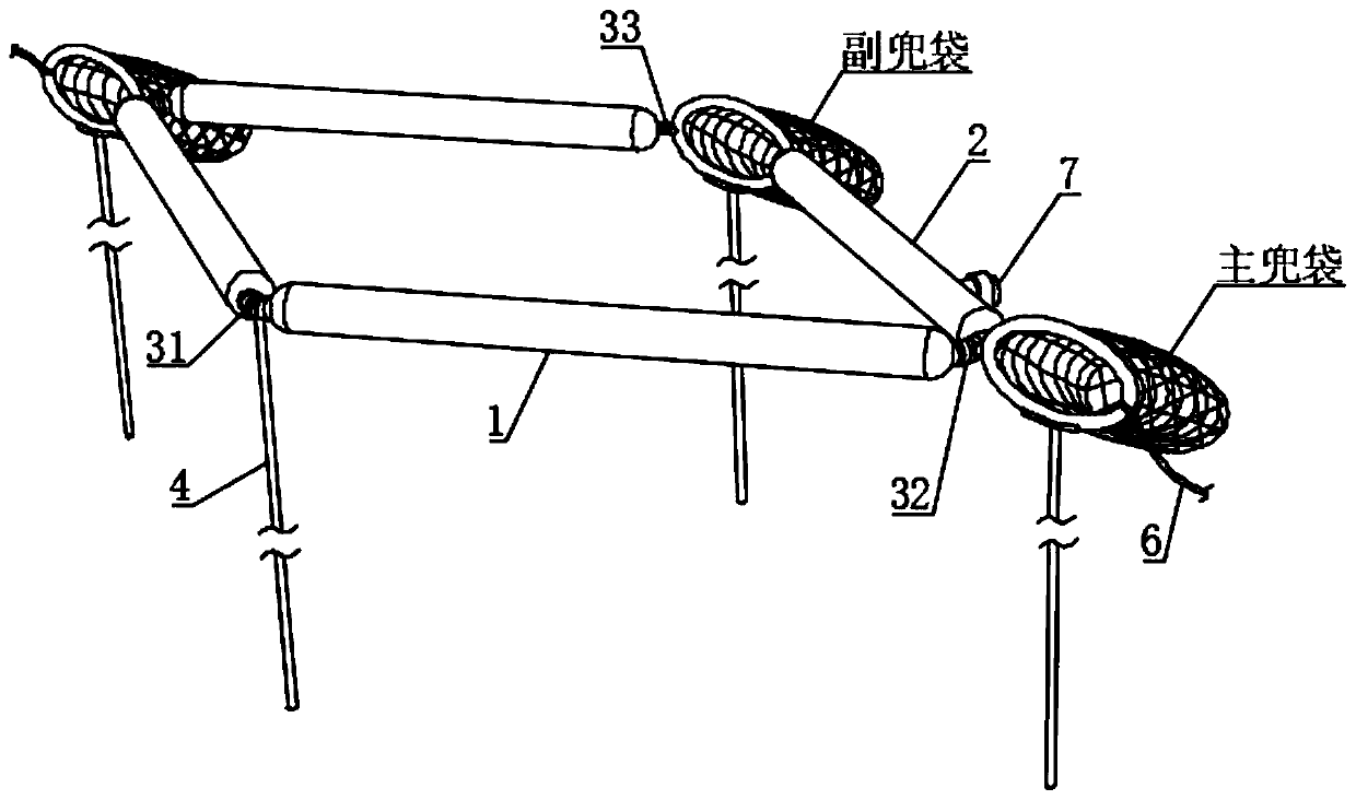 Adaptive deformation multi-effect intercepting device for riverway floating garbage