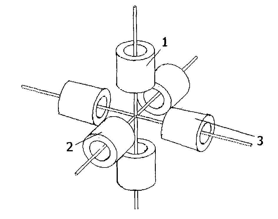 Superconducting magnet generating rotating magnetic field