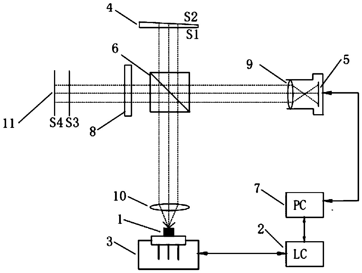 Two-channel optical three-dimensional interference method based on underdetermined blind source separation