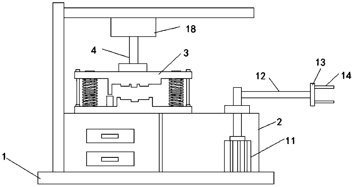 Processing mould for automobile engine shifting fork