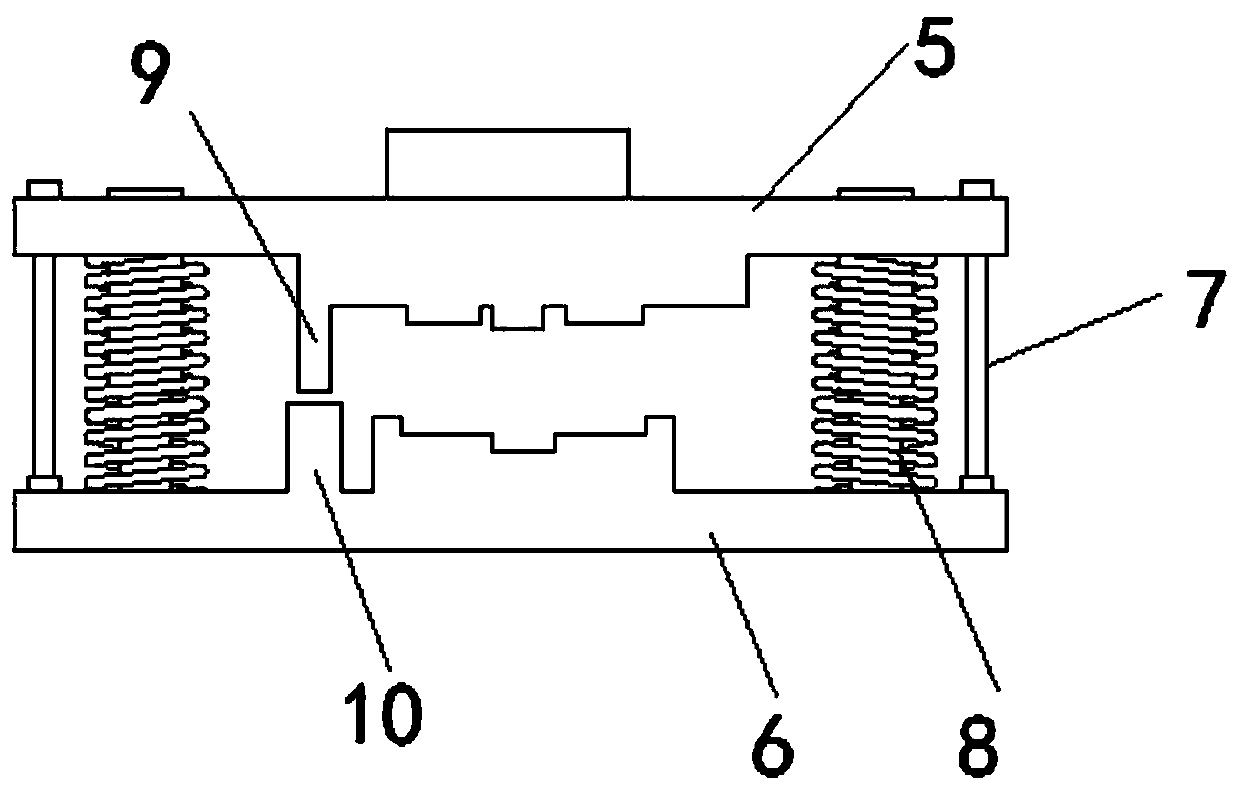 Processing mould for automobile engine shifting fork