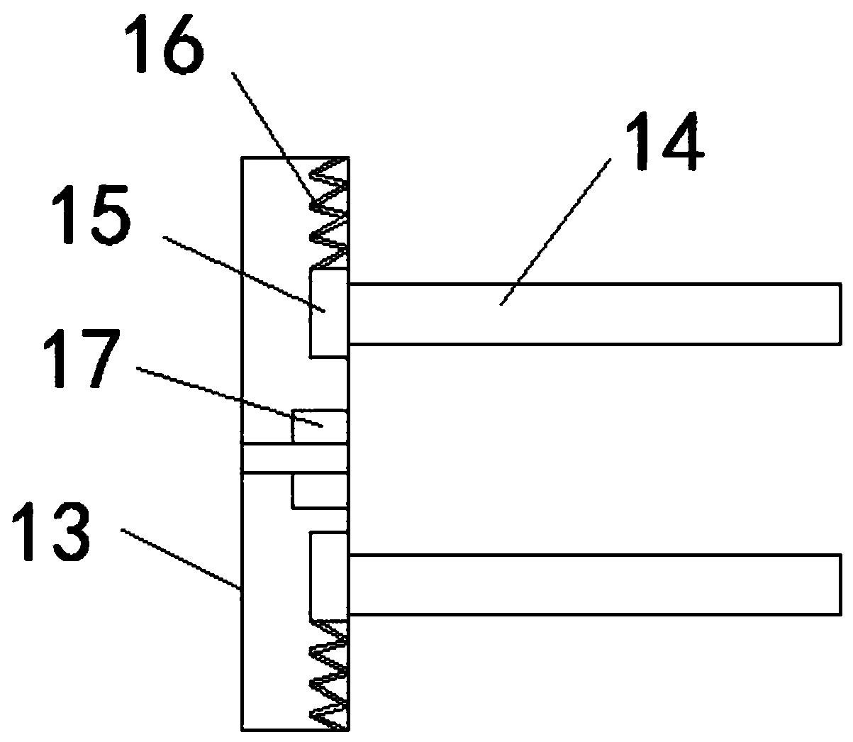 Processing mould for automobile engine shifting fork