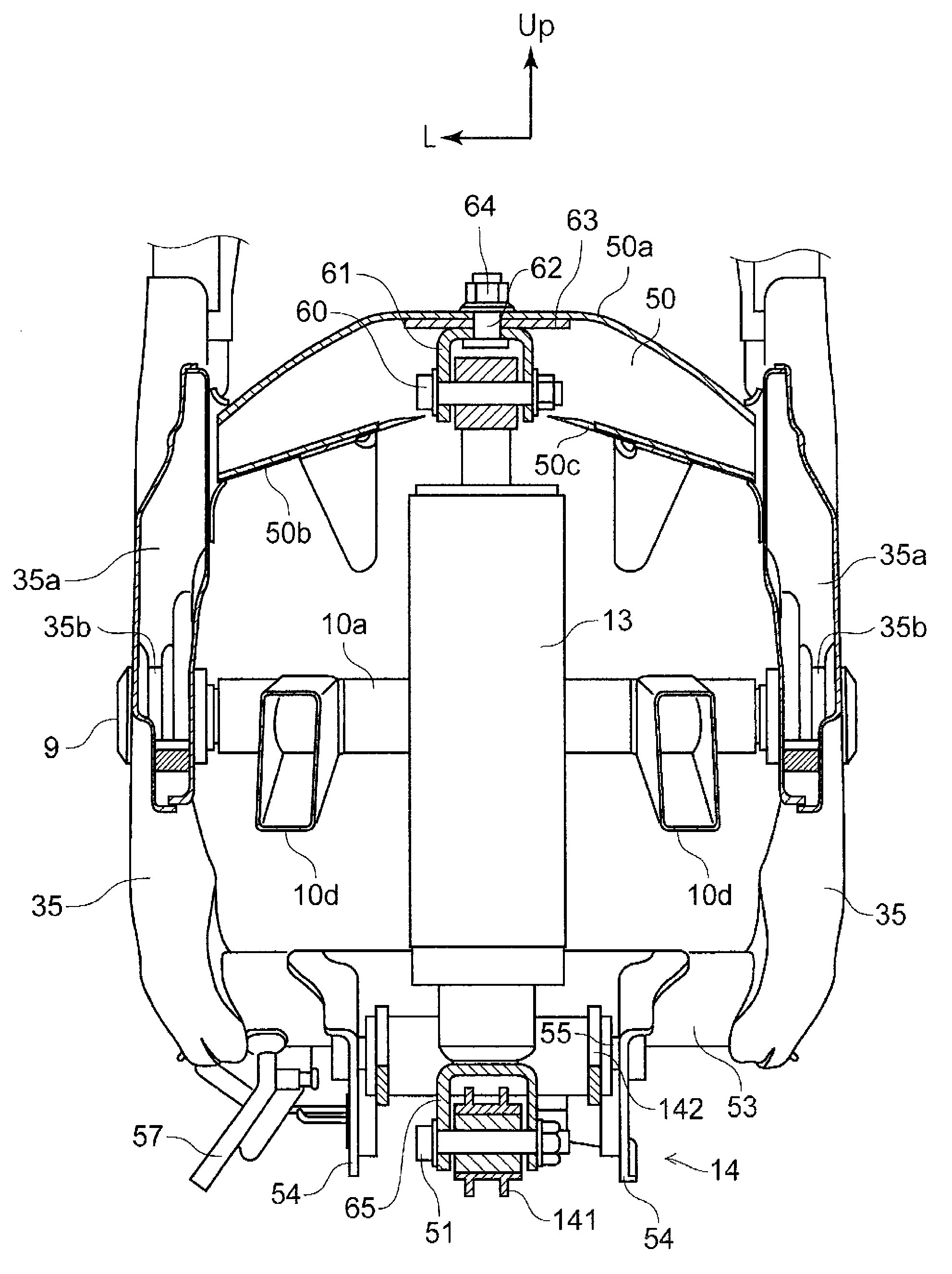 Two-wheeled motor vehicle