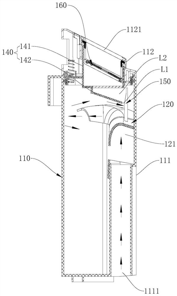 Sewage tank and scrubber