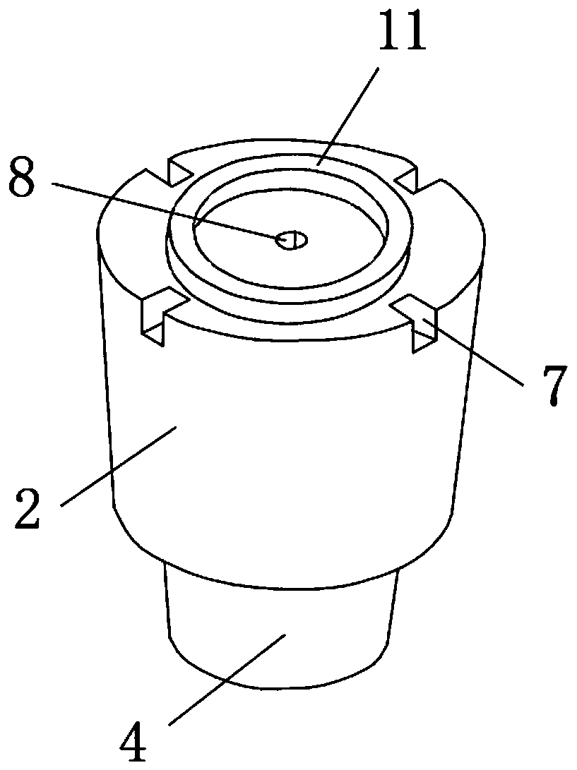 Combined mold for static slag resistance test of machine-pressed brick