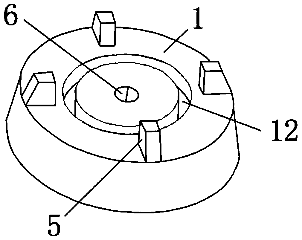 Combined mold for static slag resistance test of machine-pressed brick