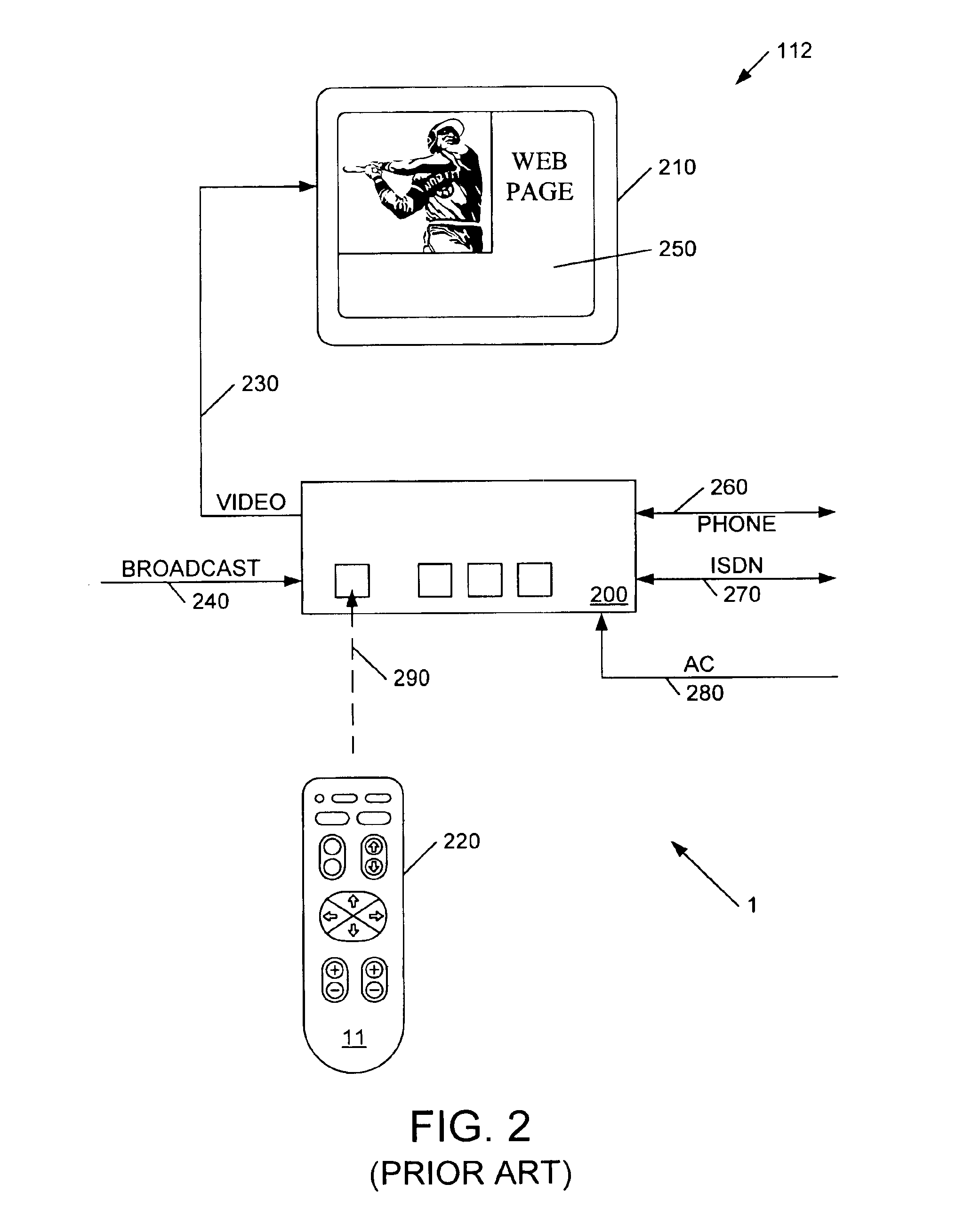 Communicating scripts in a data service channel of a video signal