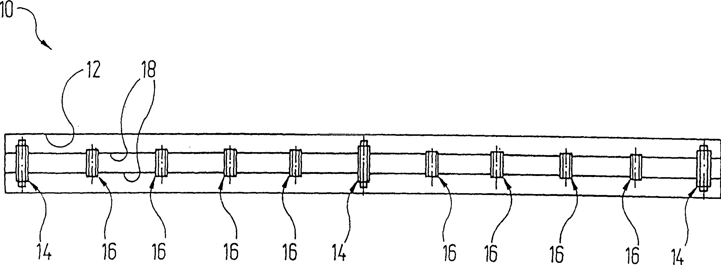 Unit for production of track elements