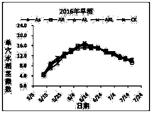 Double cropping rice yield increase method