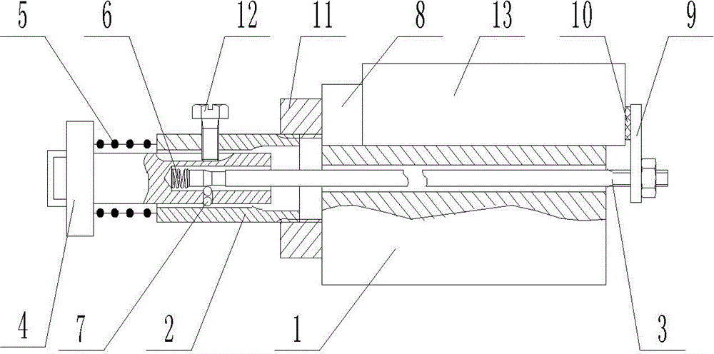 Quick clamping device for wood door