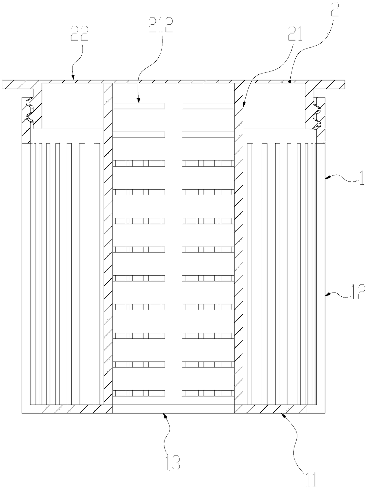 Detachable long-term anti-blocking device for bathroom