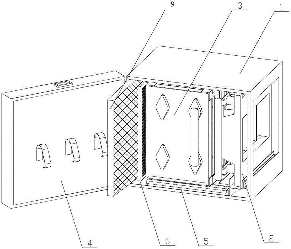 Compound purification device for range hood