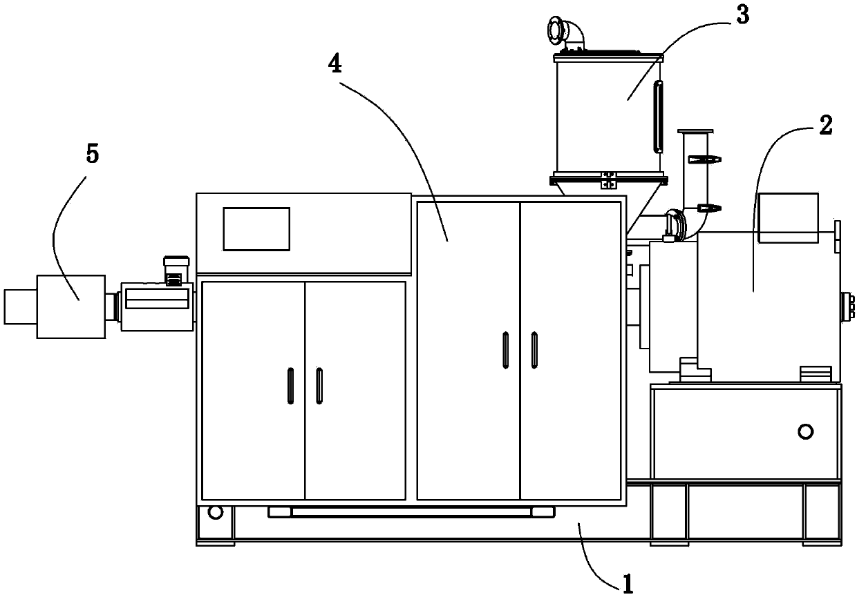 Production line for butt welding plastic-steel compounded force pipe