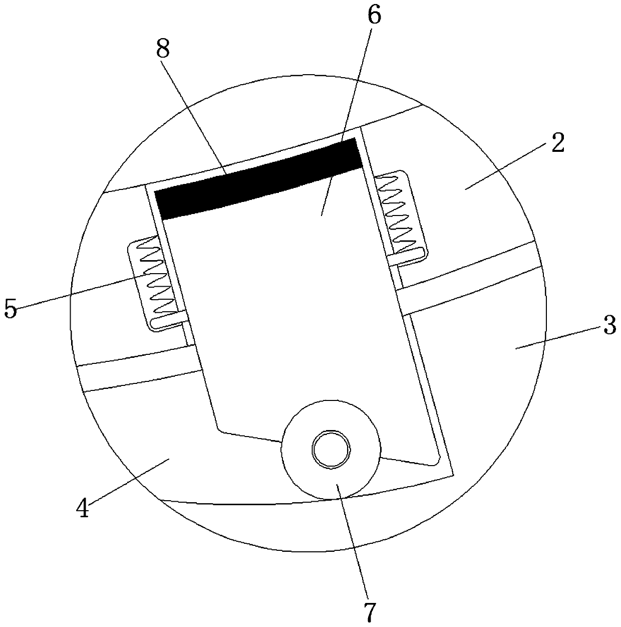 Convenient-to-dismount and anti-slipping fixing device for data collection terminal