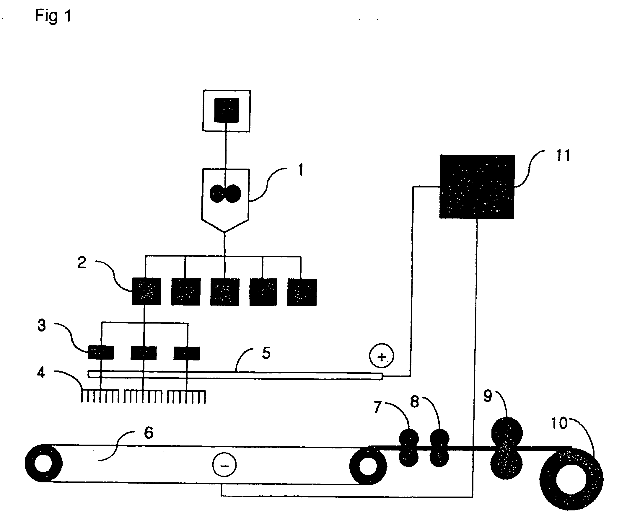 Electronic spinning apparatus, and a process of preparing nonwoven fabric using the same