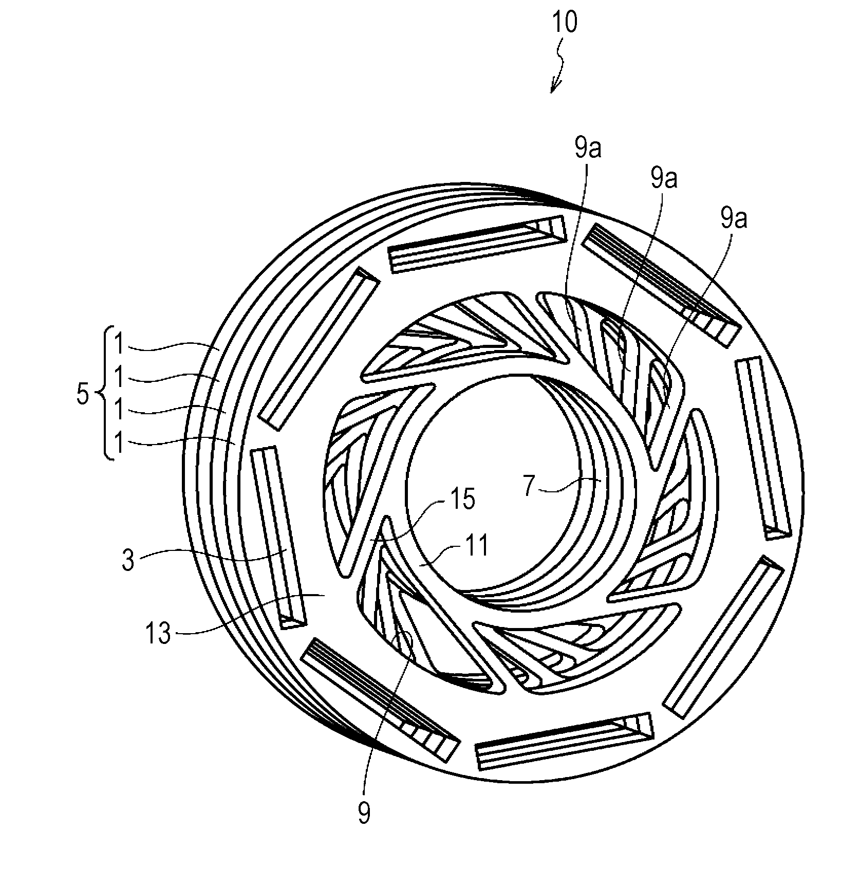 Rotor for rotary electric machine