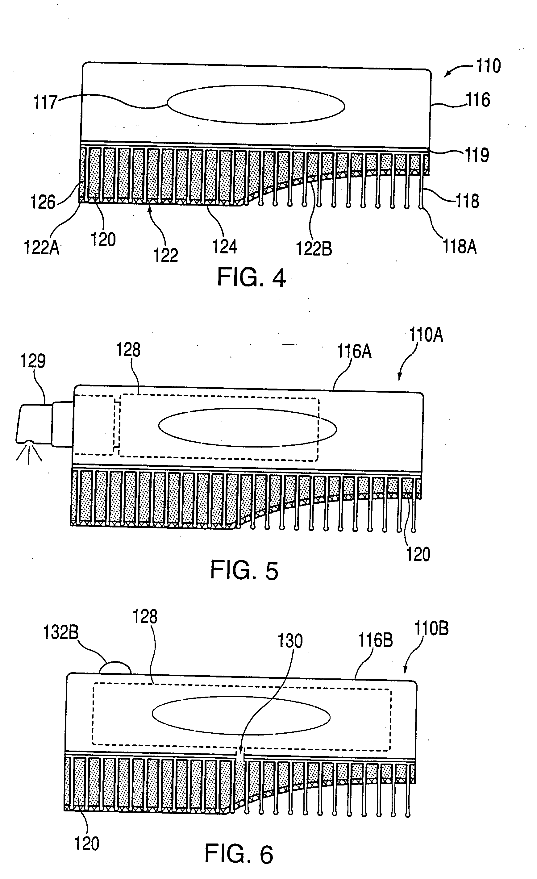 Self-cleaning brush with a flexible matrix