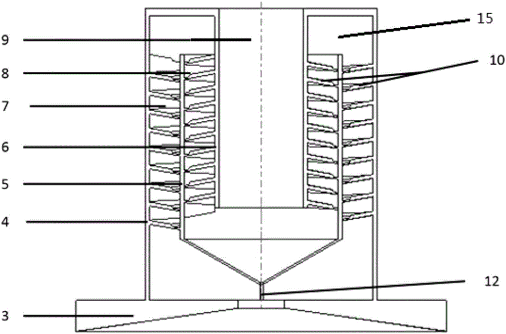 High-grease-separation-degree extractor hood and built-in spiral separation device thereof