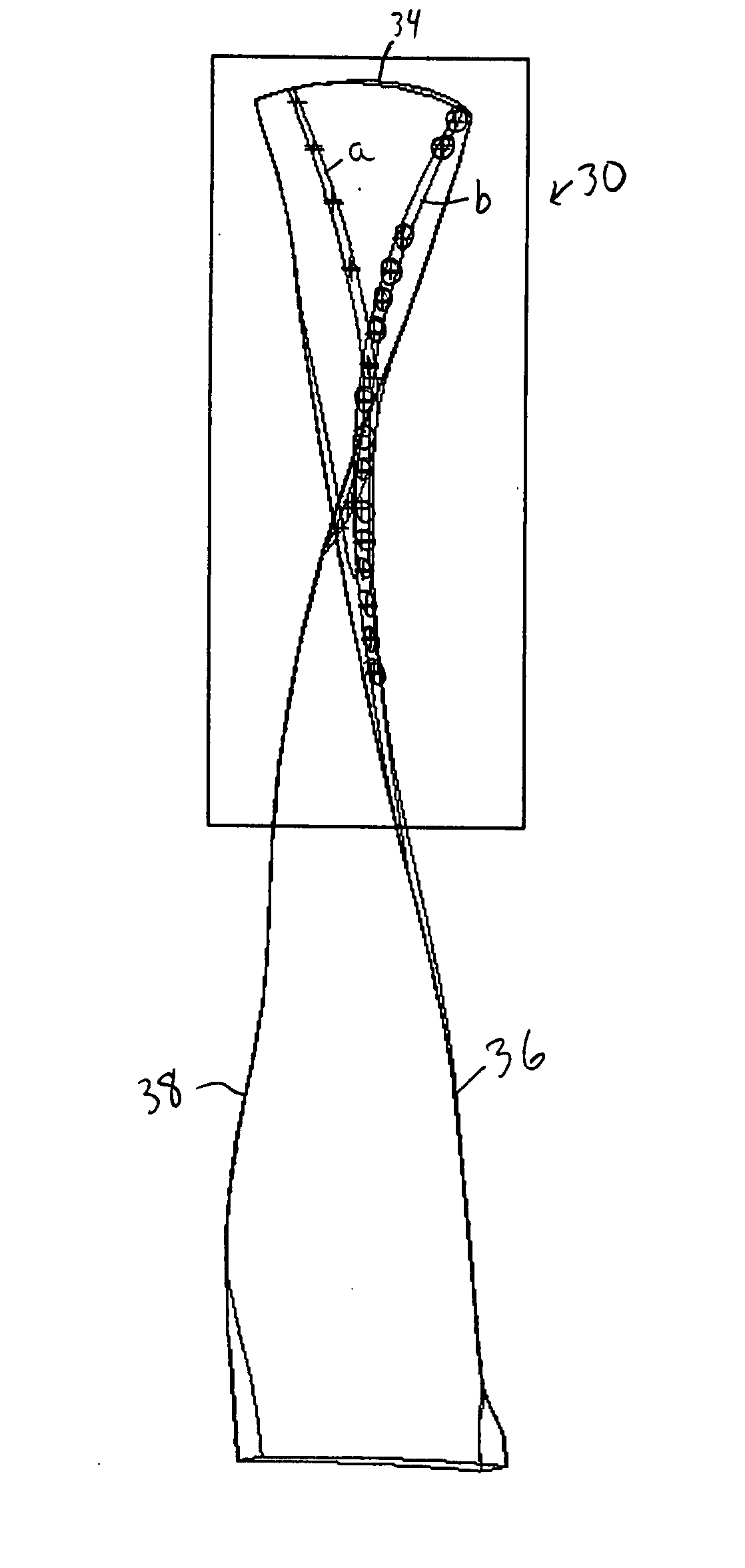 Hollow fan blade for gas turbine engine