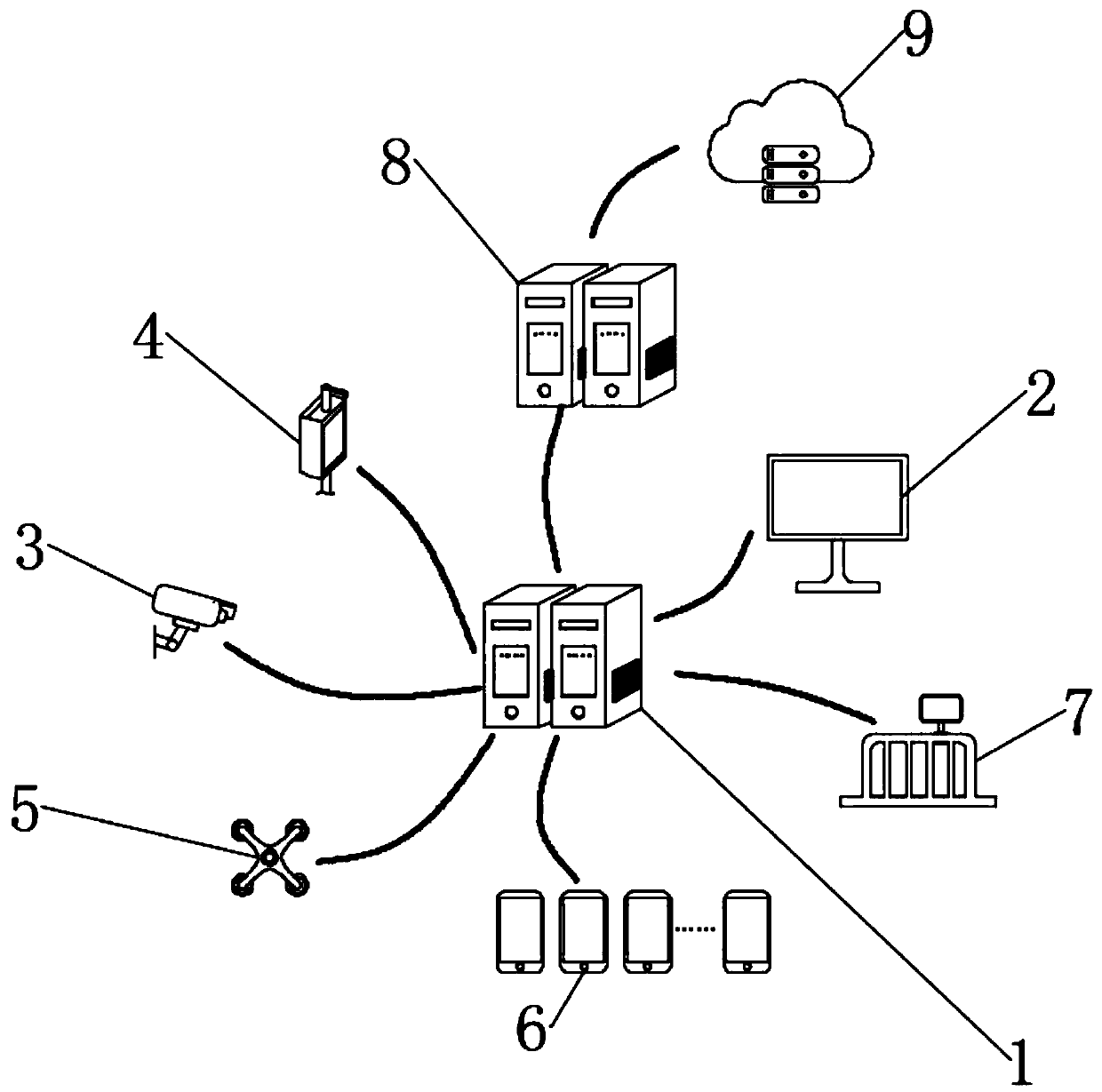 Road construction site monitoring system