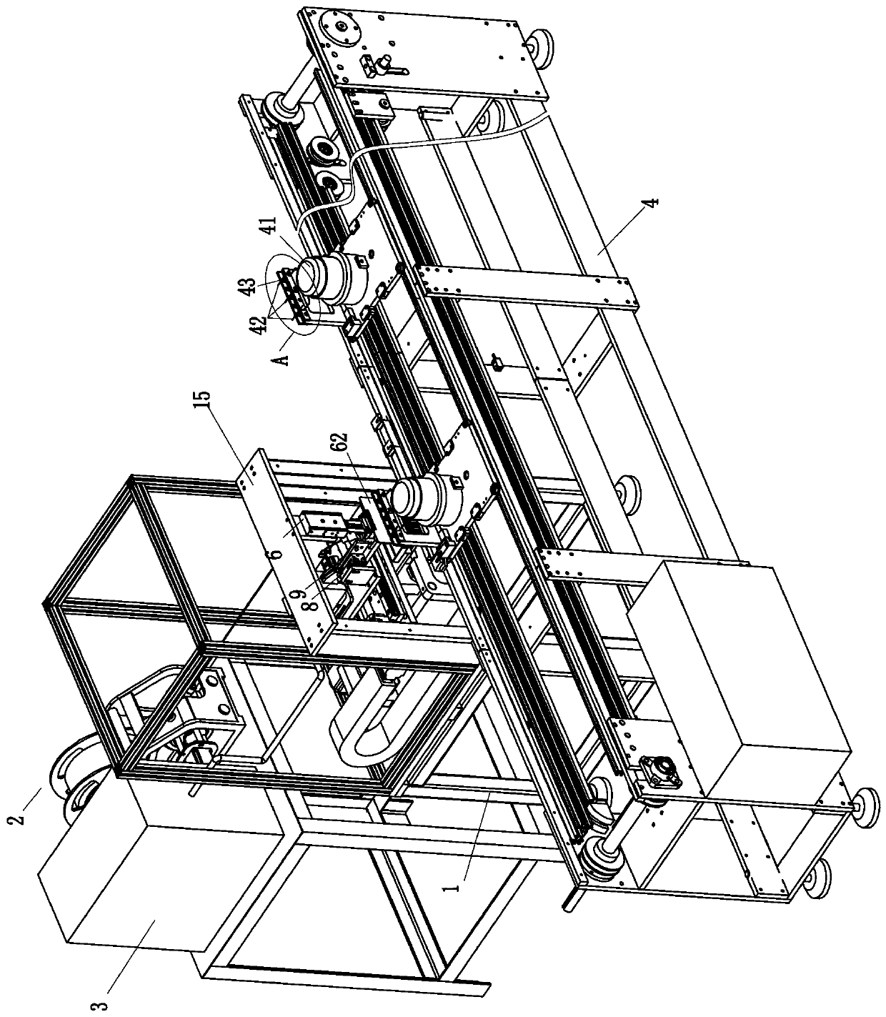 Motor stator winding wiring high-frequency welding equipment