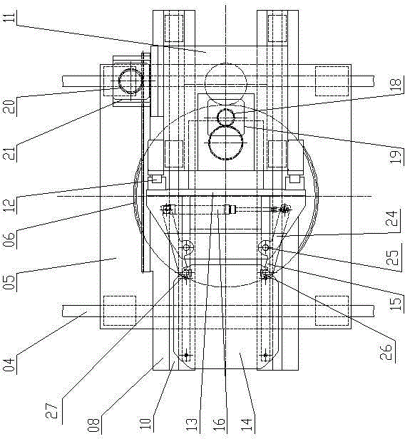 Forklift truck type carrying trolley of flexible manufacturing system