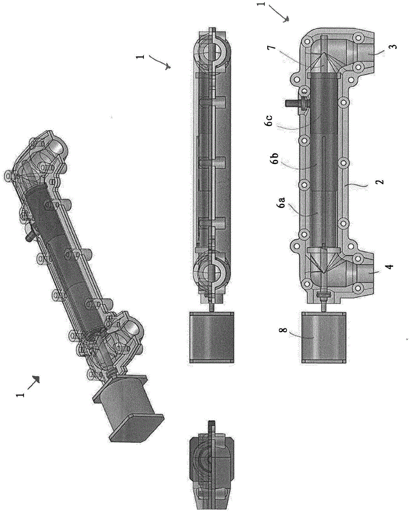 A device for treating a liquid