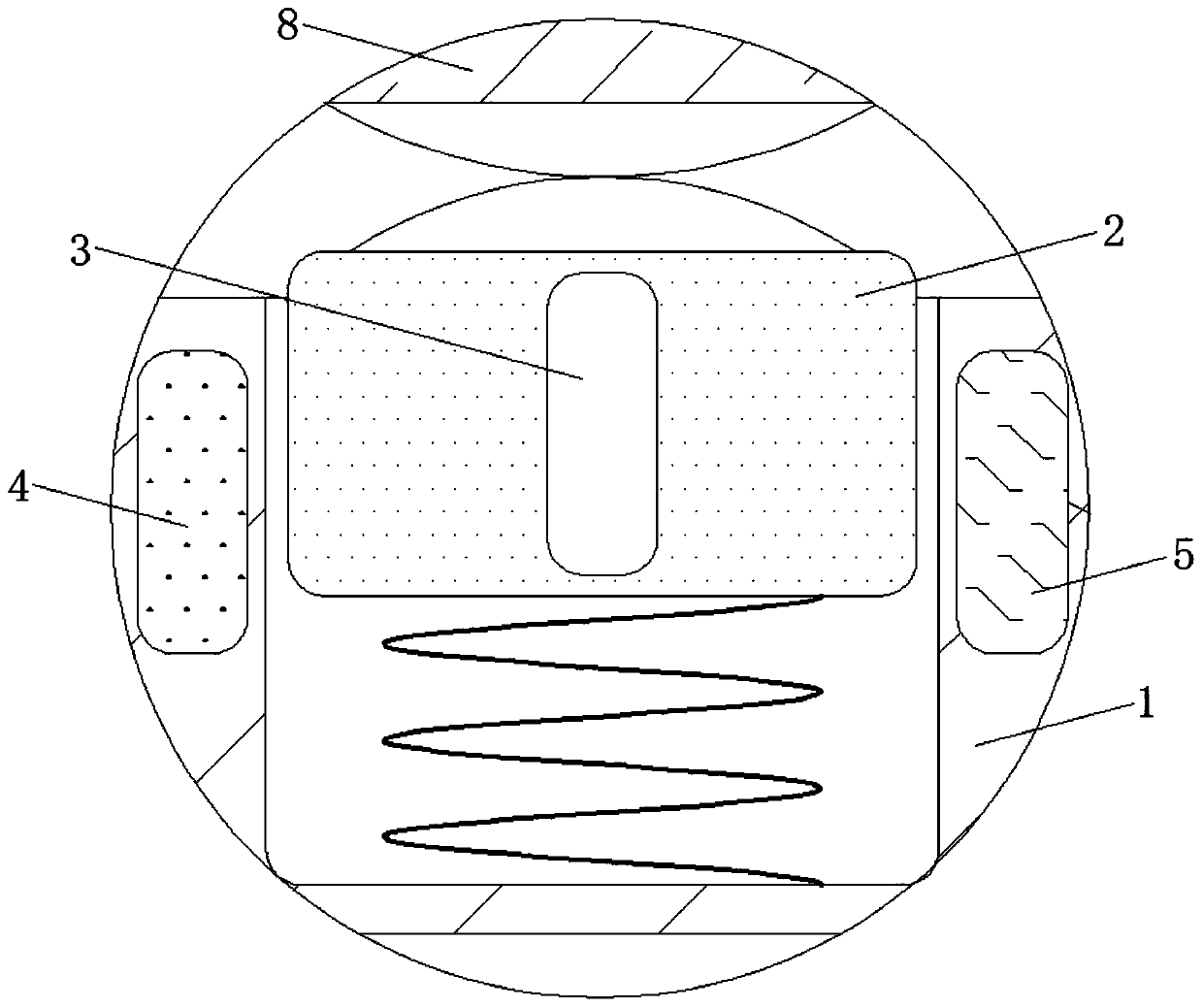 Capacitance-controlled electromagnetic computer mainboard fixing device