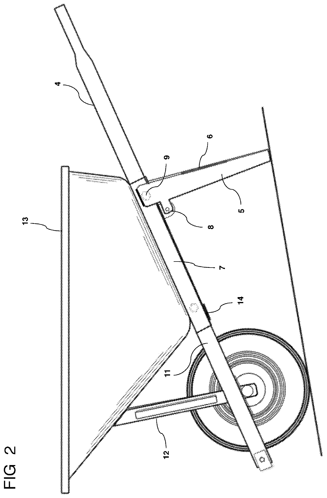 Detachable portable wheelbarrow