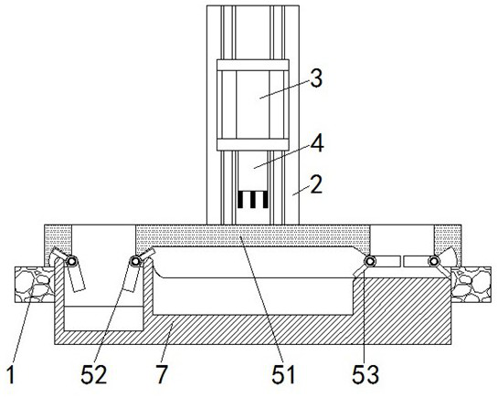 High-efficiency fixing device for semiconductor material four-probe measuring instrument